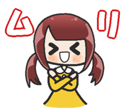 Sister-style twin tails 2 sticker #3998677