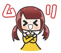 Sister-style twin tails 2 sticker #3998677