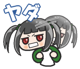 Sister-style twin tails 2 sticker #3998678
