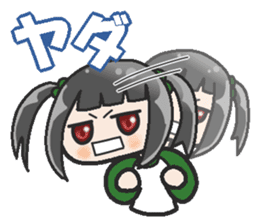 Sister-style twin tails 2 sticker #3998678