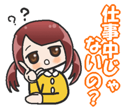 Sister-style twin tails 2 sticker #3998699