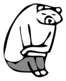 Young bear 5 sticker #3998790