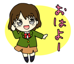 Japanese high school girls. sticker #3999231