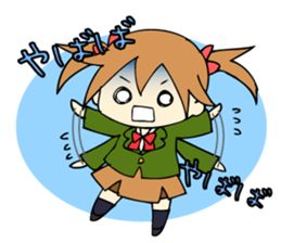 Japanese high school girls. sticker #3999237