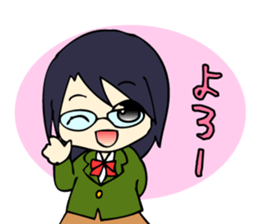 Japanese high school girls. sticker #3999239