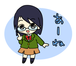 Japanese high school girls. sticker #3999243