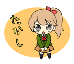 Japanese high school girls. sticker #3999245