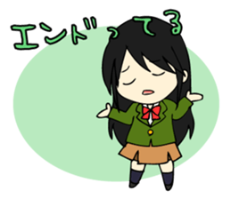 Japanese high school girls. sticker #3999252