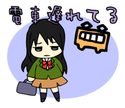 Japanese high school girls. sticker #3999257