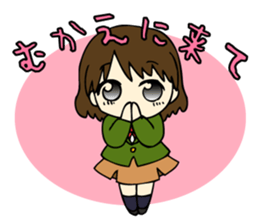 Japanese high school girls. sticker #3999258