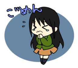 Japanese high school girls. sticker #3999266