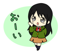 Japanese high school girls. sticker #3999270