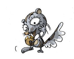 ELEGANT KIIMO Squirrel 1 sticker #3999479