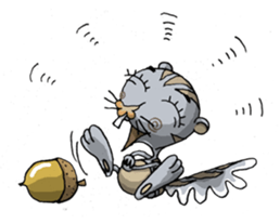 ELEGANT KIIMO Squirrel 1 sticker #3999481