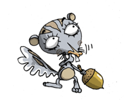 ELEGANT KIIMO Squirrel 1 sticker #3999490