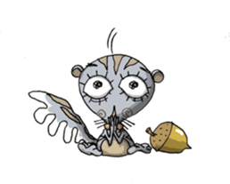 ELEGANT KIIMO Squirrel 1 sticker #3999500
