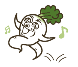 The radish sticker #4000120