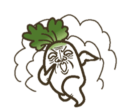 The radish sticker #4000137