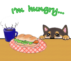 Black-Shiba Sticker sticker #4000441