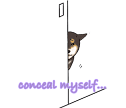 Black-Shiba Sticker sticker #4000445