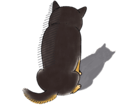 Black-Shiba Sticker sticker #4000448