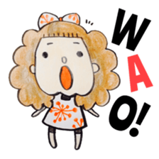 North European girl. sticker #4000511