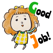 North European girl. sticker #4000512