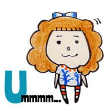 North European girl. sticker #4000513