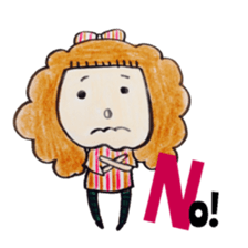North European girl. sticker #4000514