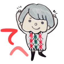 North European girl. sticker #4000515