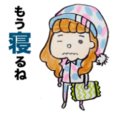 North European girl. sticker #4000523