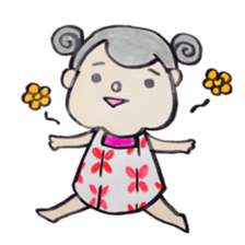 North European girl. sticker #4000542