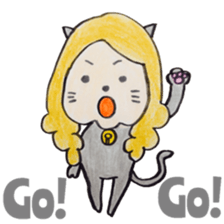 North European girl. sticker #4000543