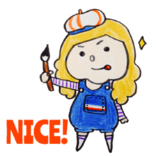 North European girl. sticker #4000544