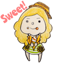 North European girl. sticker #4000545