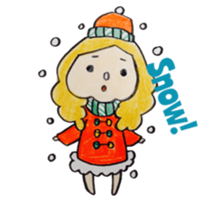 North European girl. sticker #4000546