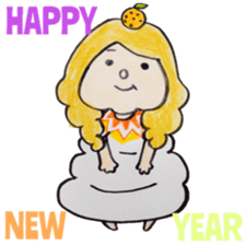 North European girl. sticker #4000548