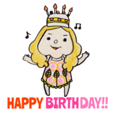 North European girl. sticker #4000549