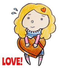 North European girl. sticker #4000550