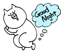 Pig rice cake sticker #4000992