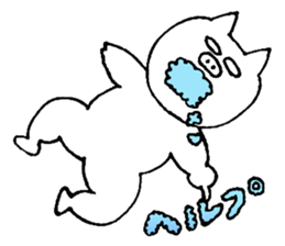 Pig rice cake sticker #4001020