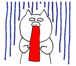 Pig rice cake sticker #4001024