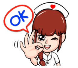 Doctor sick and friends sticker #4001051