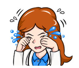 Doctor sick and friends sticker #4001066