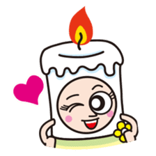 Candle employee 2 sticker #4001159