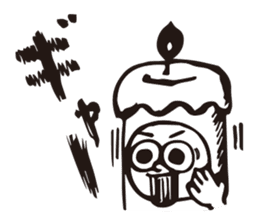 Candle employee 2 sticker #4001165
