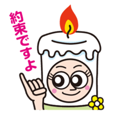 Candle employee 2 sticker #4001175