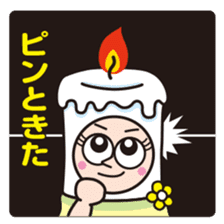Candle employee 2 sticker #4001182