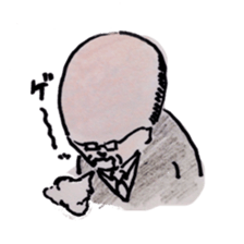 Japanese old man's habit sticker #4001234