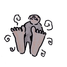 Japanese old man's habit sticker #4001257